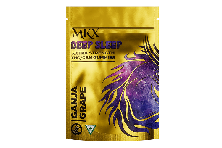 Ganja Grape Deep Sleep Gummies | 4:1 THC:CBN | 200mg by MKX