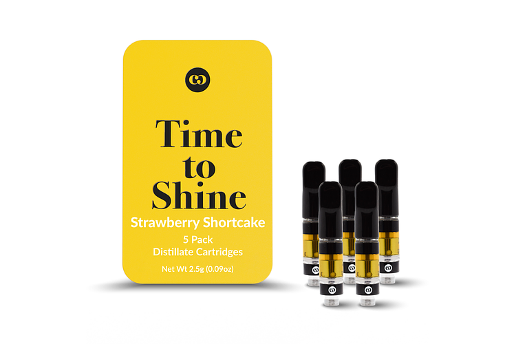 Strawberry Shortcake Distillate Cartridge Pack | 5x0.5g | 2.5g by Common Citizen