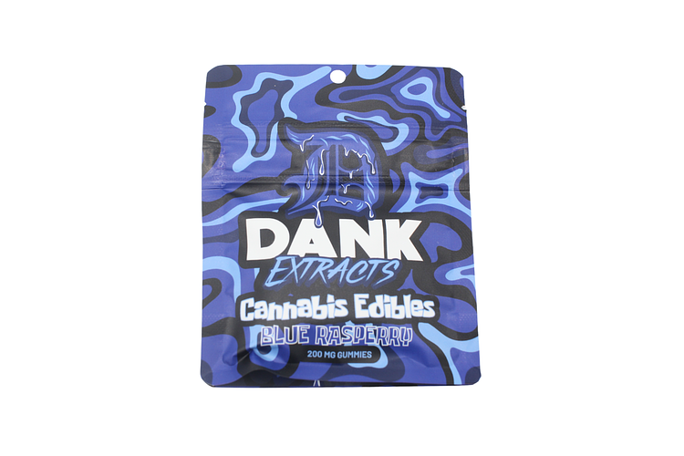 Blue Raspberry Gummies | 4x50mg | 200mg by Dank Extracts