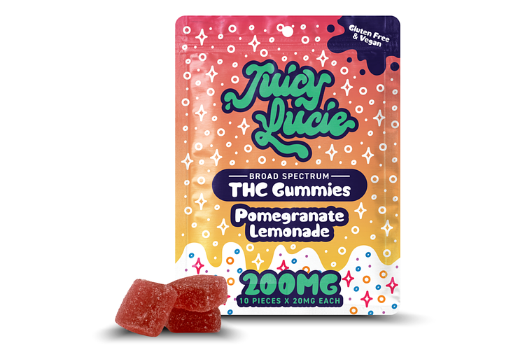 Pomegranate Lemonade Gummies | 10x20mg | 200mg by Juicy Lucie