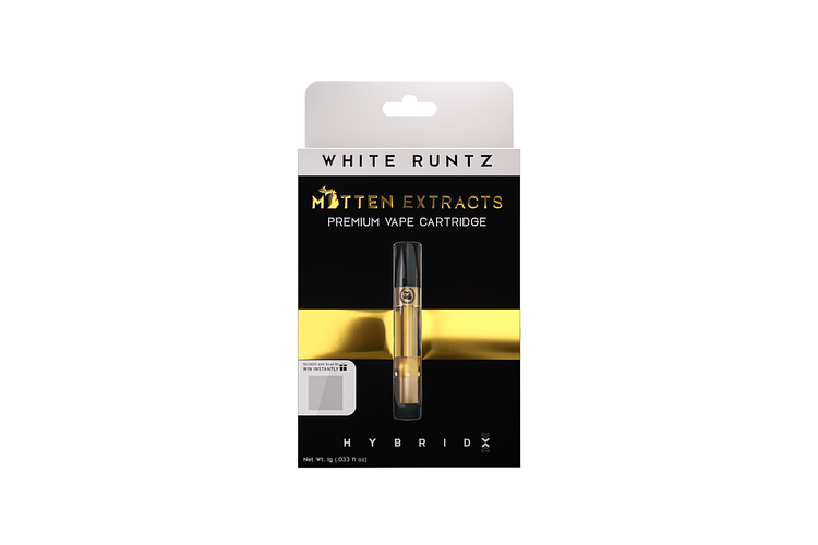 White Runtz Distillate Cartridge | 1g by Mitten Extracts