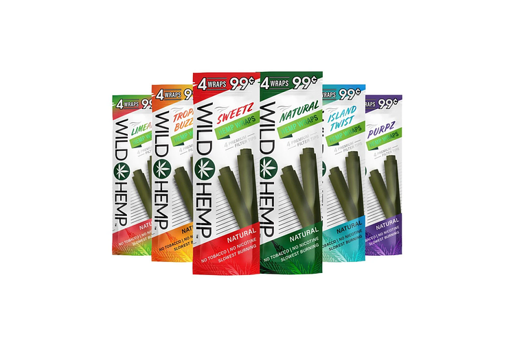 Island Twist Wild Hemp Wraps 4pk by Wild Hemp