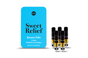 Banana Taffy Distillate Cartridge Pack | 5x0.5g | 2.5g by Common Citizen