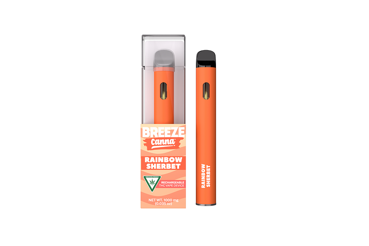 Rainbow Sherbet Disposable Vape | 1g by Breeze