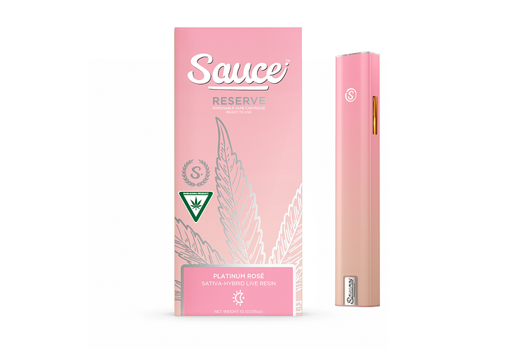 Platinum Rose Live Resin Disposable Vape | 1g by Sauce