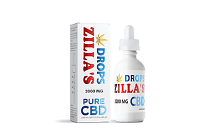 Pure CBD Drops Tincture | 2000mg by Zilla's