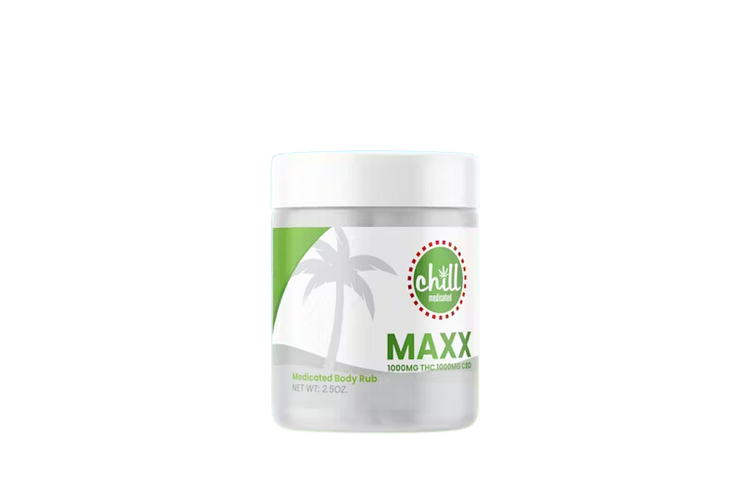 Chill Medicated | 1:1 THC:CBD Maxx Body Rub | 1000mg by Chill Medicated