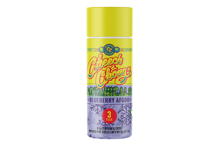 Blueberry Afgoo Cryo Infused Pre-Roll Pack | 3x1g | 3g by Cheech & Chong's