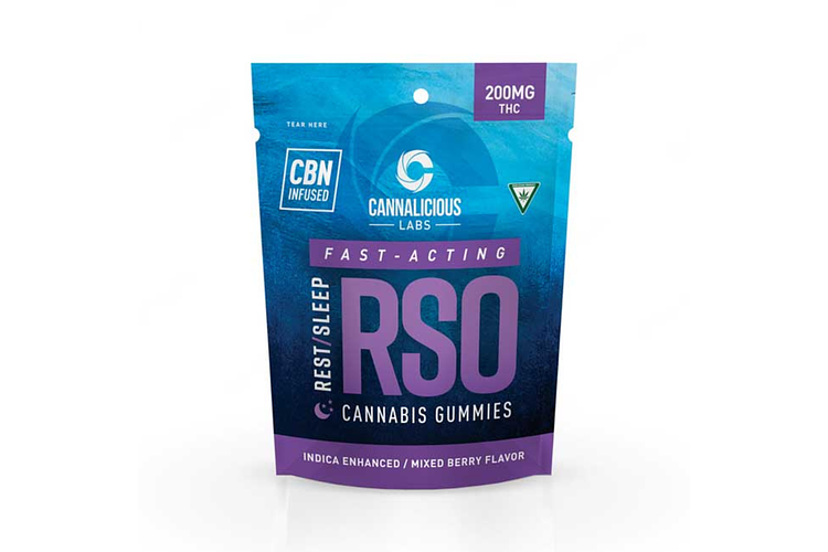 Mixed Berry RSO Rest Gummies | 10x20mg | 200mg by Cannalicious Labs