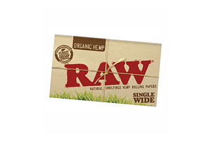 Organic Hemp Single Wide Papers by Raw