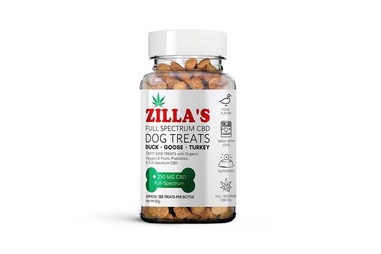Zilla's | Duck Full Spectrum CBD Dog Treats 1000mg by Zilla's