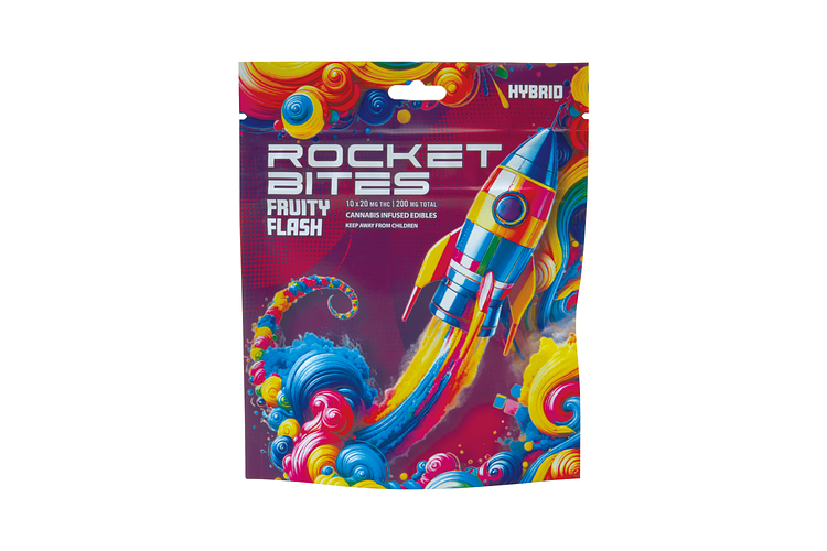 Fruity Flash Gummies | 10x20mg | 200mg by Rocket Bites