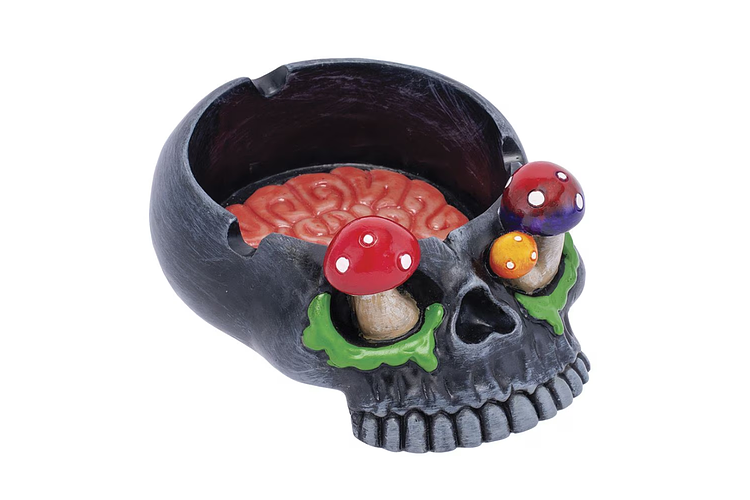 Fujima | Skull Brain & Mushroom Ashtray by Fujima