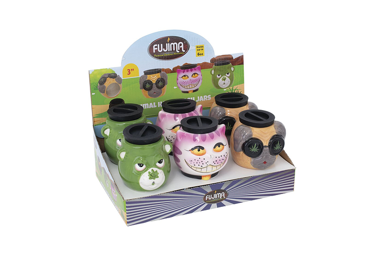 Fujima | Animal Head Stash Jar Assorted Styles by Fujima