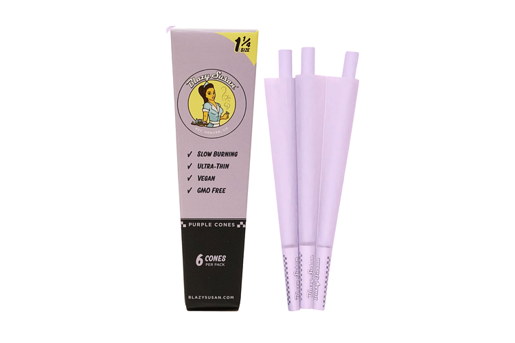 Blazy Susan Purple 1 1/4 Cones 6Ct by Blazy Susan
