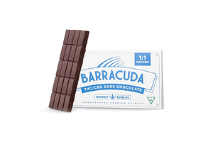 Dark Chocolate Barracuda Bar | 1:1 THC:CBD | 200mg by Detroit Edibles