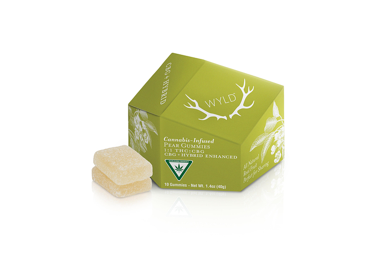 Pear Gummies | 1:1 THC:CBG | 100mg by Wyld