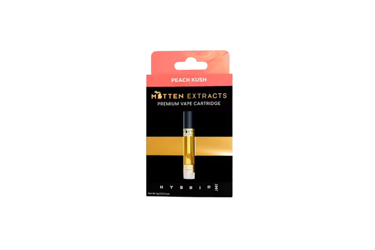 Peach Kush Distillate Cartridge | 1g by Mitten Extracts