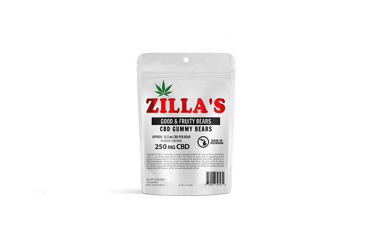Zilla's | Good & Fruity CBD Gummy bears | 250mg by Zilla's