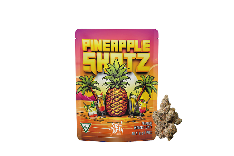 Pineapple Shotz Prepackaged Flower | 3.5g by Seed Junky