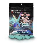 Blueberry Bliss Gummies | 1:1 THC:CBN | 200mg by Monster Xtracts