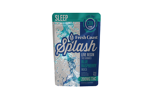 Splash | Blue Raspberry Live Resin Gummies | 2:1:1 THC:CBN:CBD | 200mg by Splash