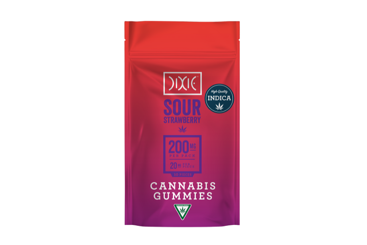 Sour Strawberry Gummies | 10x20mg | 200mg by Dixie