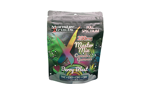Monster X | Berry Blast Full Spectrum Gummies | 10x20mg | 200mg by Monster Xtracts