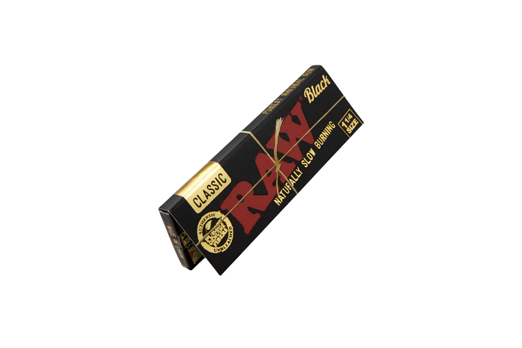 Raw | Black Classic Papers 1 1/4 by Raw