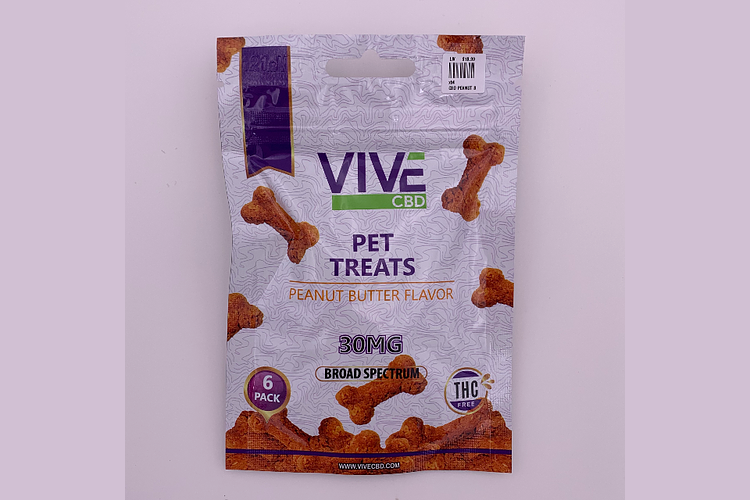 CBD Peanut Butter Dog Treats 6 Pack 5mg by Vive