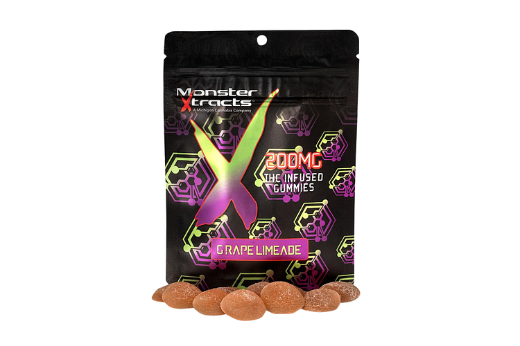 Grape Limeade Gummies | 10x20mg | 200mg by Monster Xtracts
