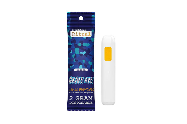 Ritual | Grape Ape Liquid Diamonds Disposable Vape | 2g by Ritual