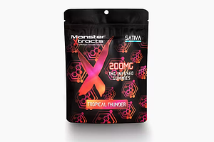 Monster X | Tropical Thunder Gummies | 10x20mg | 200mg by Monster Xtracts