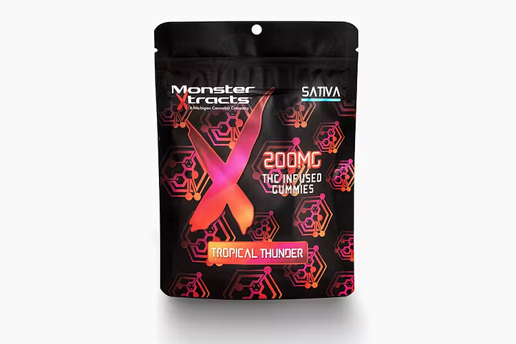 Monster X | Tropical Thunder Gummies | 10x20mg | 200mg by Monster Xtracts