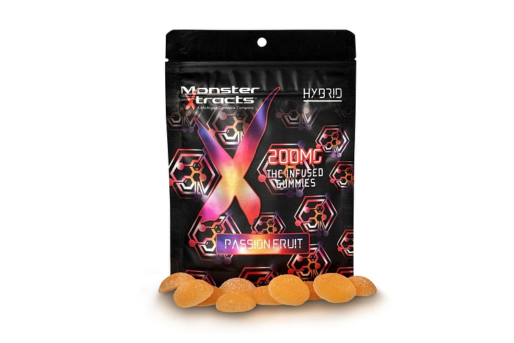 Monster X | Passion Fruit Gummies | 10x20mg | 200mg by Monster Xtracts
