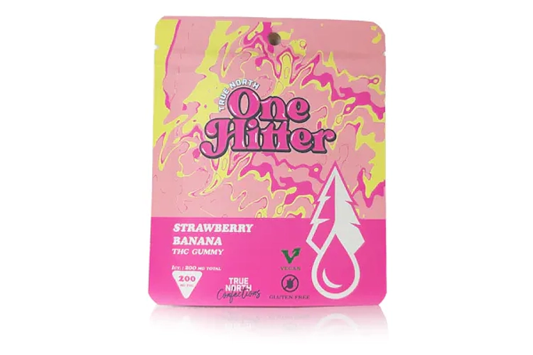 True North | One Hitter Strawberry Banana Single Gummy | 200mg by True North