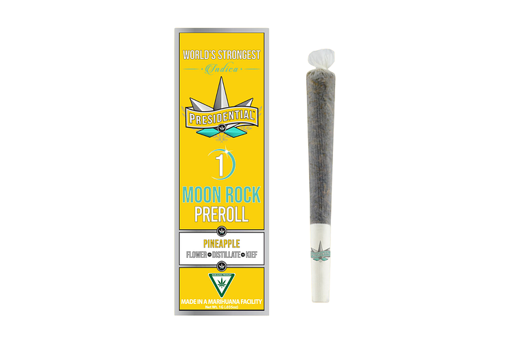 Pineapple Moon Rock Infused Pre-Roll | 1g by Presidential