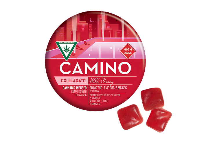 Camino | Wild Cherry Gummies | 20:5:5 THC:CBC:CBG | 200mg by Camino