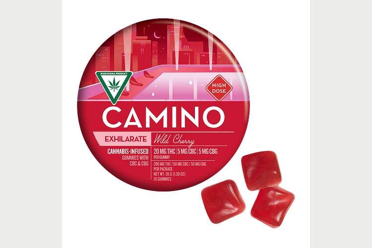 Camino | Wild Cherry Gummies | 20:5:5 THC:CBC:CBG | 200mg by Camino