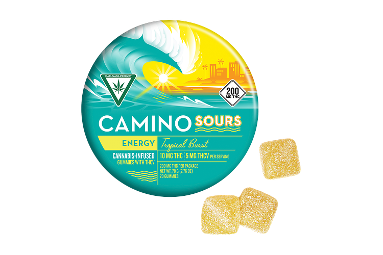 Tropical Burst Sour Gummies | 10:5 THC:THCV | 200mg by Camino