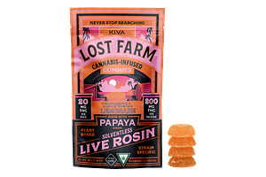 Tropical Lemonade X Papaya Live Rosin Gummies | 20x10mg | 200mg by Lost Farm