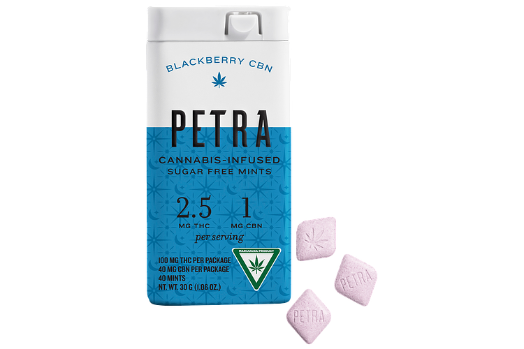 Petra | Blackberry CBN Mints | 2:1 THC:CBN | 100mg by Petra