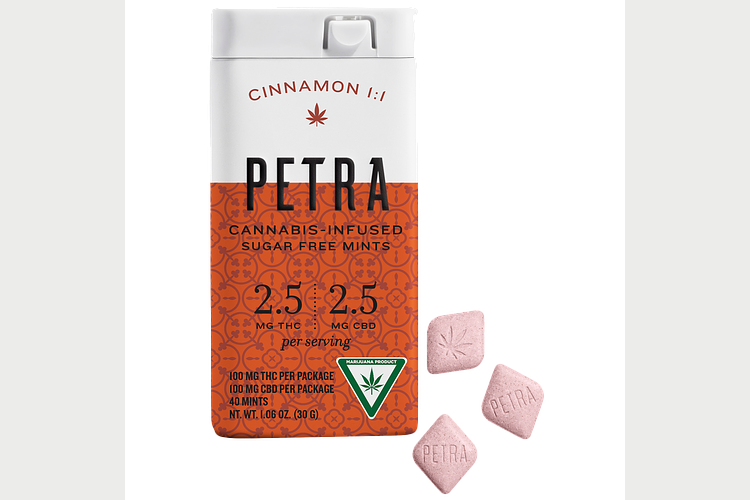 Petra | Cinnamon Mints | 1:1 THC:CBD | 100mg by Petra