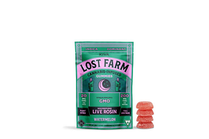 Lost Farm | Watermelon x Garlic Mintz Live Rosin Gummies | 10x20mg | 200mg by Lost Farm