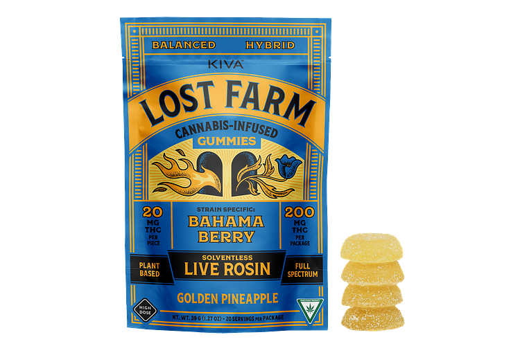 Golden Pineapple x Bahama Berry Live Rosin Gummies | 10x20mg | 200mg by Lost Farm