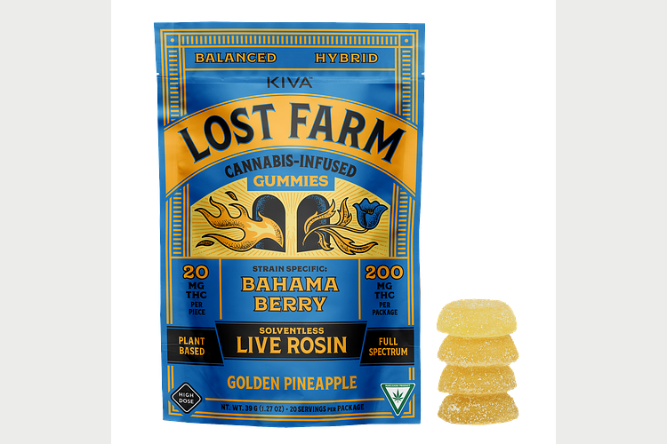 Golden Pineapple x Bahama Berry Live Rosin Gummies | 10x20mg | 200mg by Lost Farm