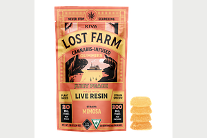 Juicy Peach x Mimosa Live Resin Gummies | 10x20mg | 200mg by Lost Farm