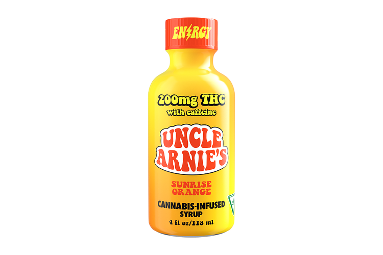 Uncle Arnie's | Sunrise Orange THC Syrup + 150mg Caffeine | 200mg by Uncle Arnie's