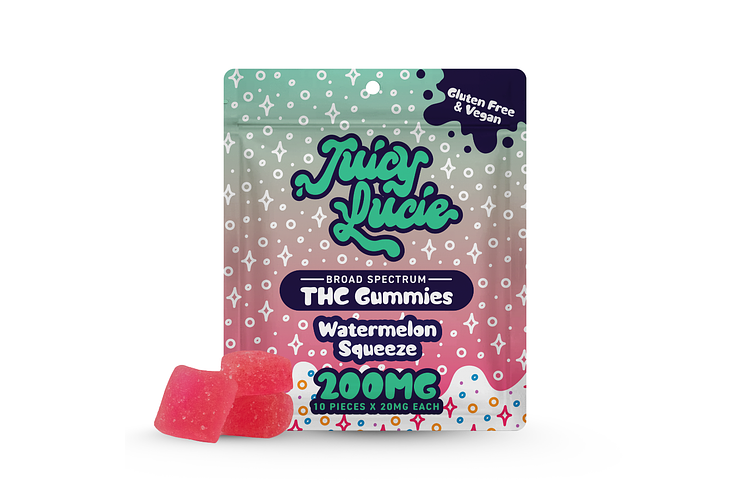 Watermelon Squeeze Gummies | 10x20mg | 200mg by Juicy Lucie