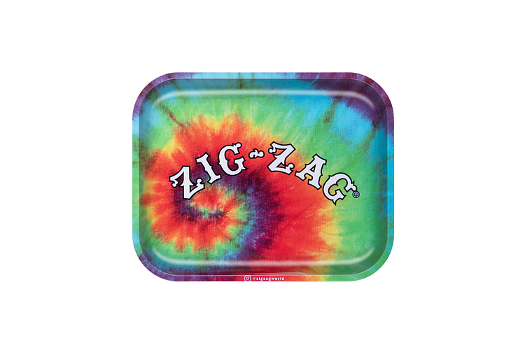 Zig Zag | Tie Dye Metal Rolling Tray | Large by Zig Zag